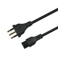 Conector de cabo de laptop de cabo de alimentação de 3 pinos